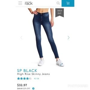 SP BLACK High Rise Skinny Jeans